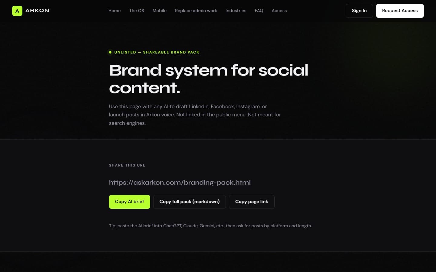 Arkon Branding Pack screenshot